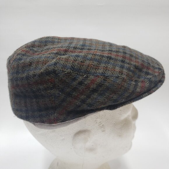 Horka First Class Cashmere Lambs Wool Checkered Newsboy Hat Cap Extra Small - Picture 6 of 12
